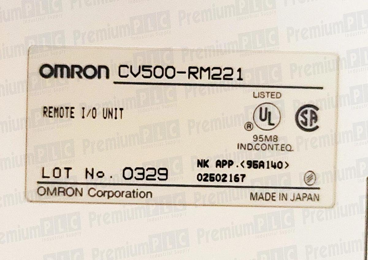 OMRON CV500-RM221 | CV500RM221 SYSMAC REMOTE I/O CONTROL MODULE NSMP