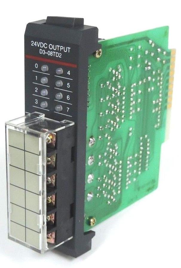 NIB AUTOMATION DIRECT D3-08TD2 OUTPUT MODULE D308TD2, 24VDC, 5-28VDC 0.5A