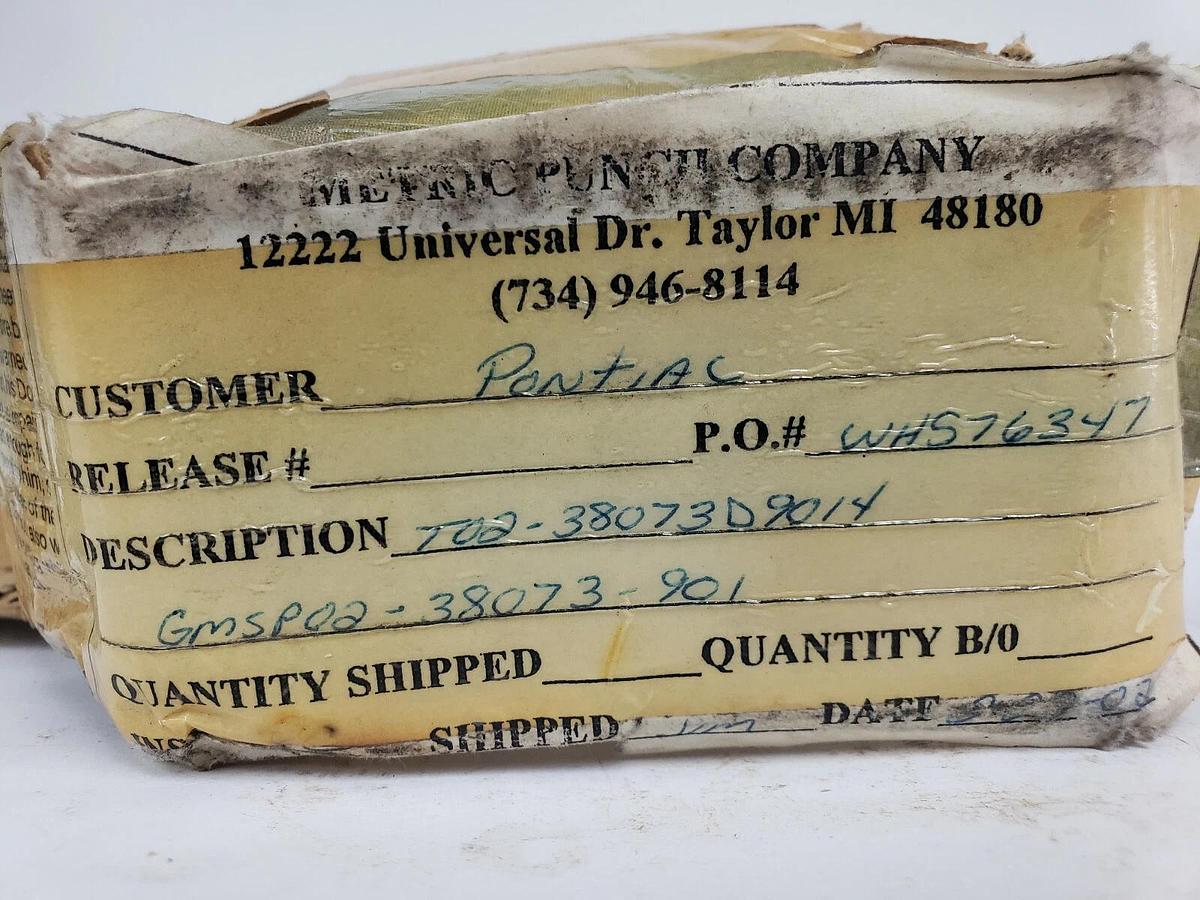 Used METRIC PUNCH COMPANY T02-38073D9014 BLOCK T0238073 DET#9014 GMSP02-38073-901
