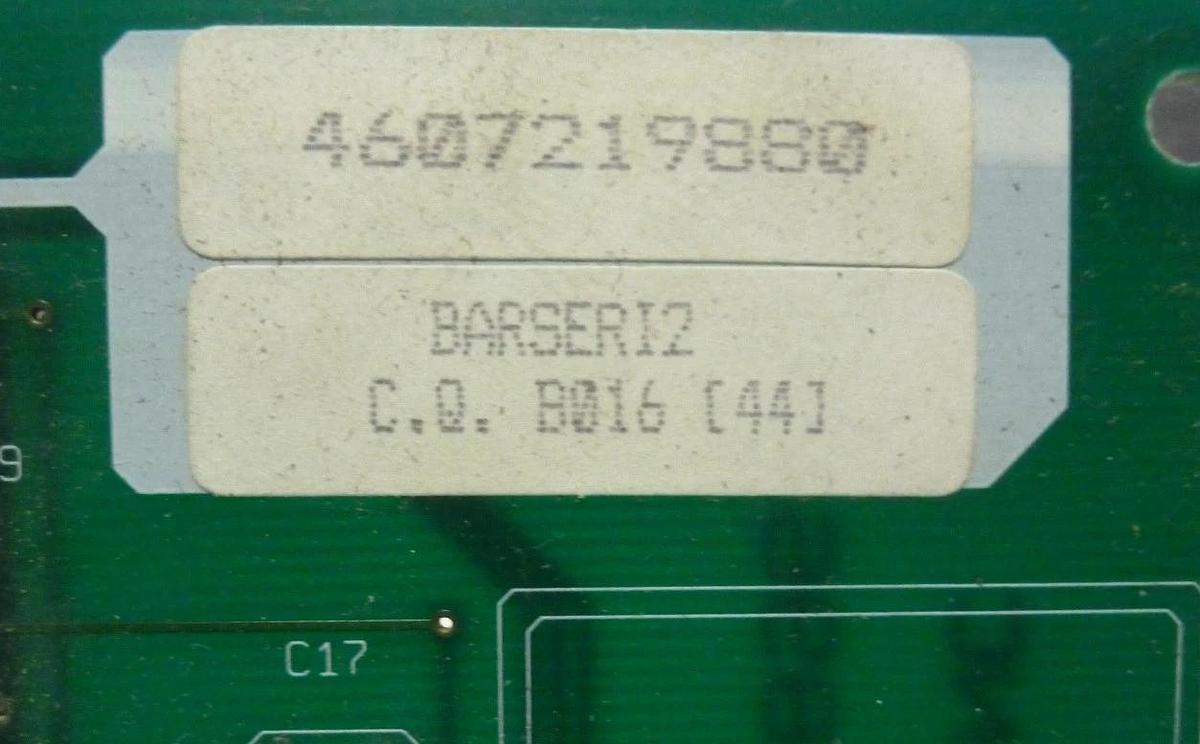 Used MICRONOVA SNC BARSERI2 1 896 CIRCUIT BOARD C.Q. B016 (44)
