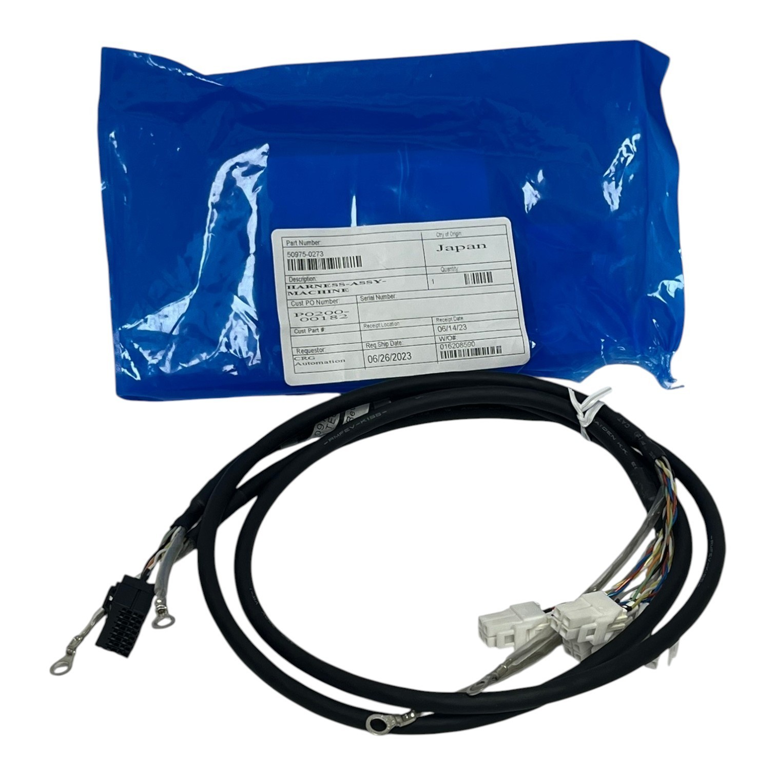 Used Kawasaki 50975-0273 Robotic Internal Arm Cable Harness Assembly New Surplus