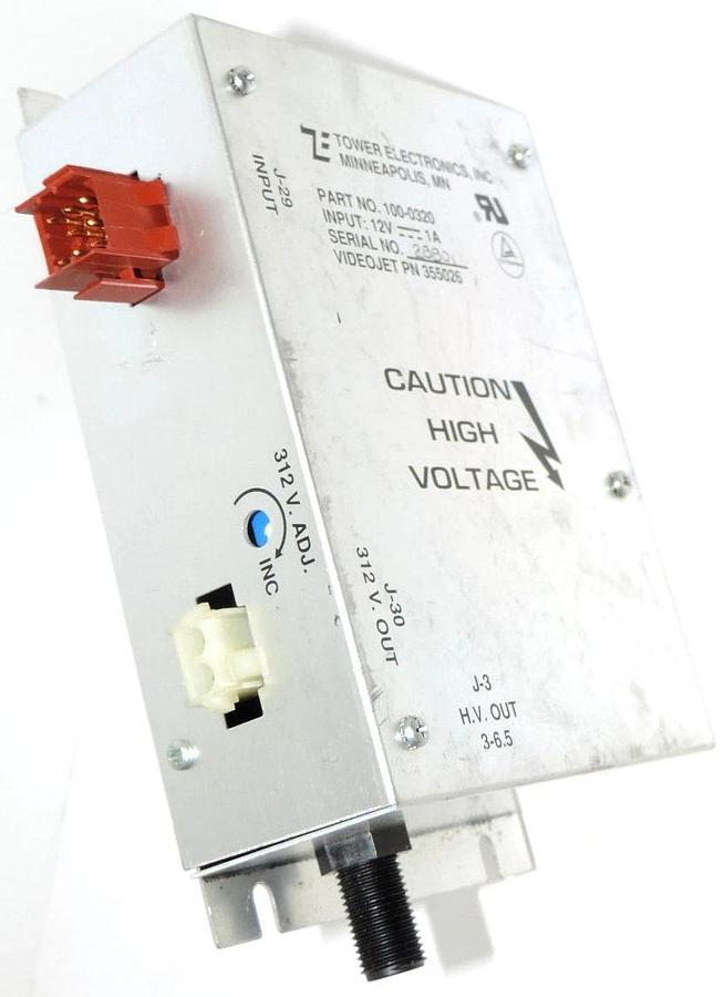 Used TOWER ELECTRONICS 100-0320 DC POWER SUPPLY VIDEOJET PN: 355026