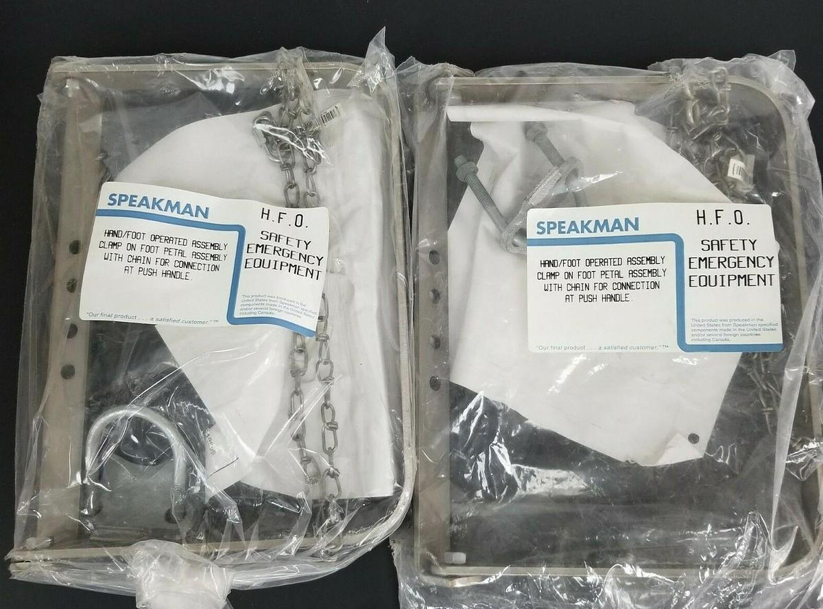LOT OF 2 NEW IN BAG SPEAKMAN H.F.O. HAND/FOOT OPERATOR ASSEMBLIES