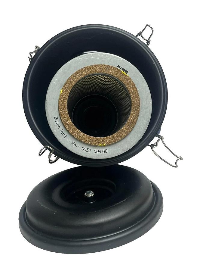 Busch 0532 004 00 Intake Filter Silencer Canister 90 Degree Elbow NEW