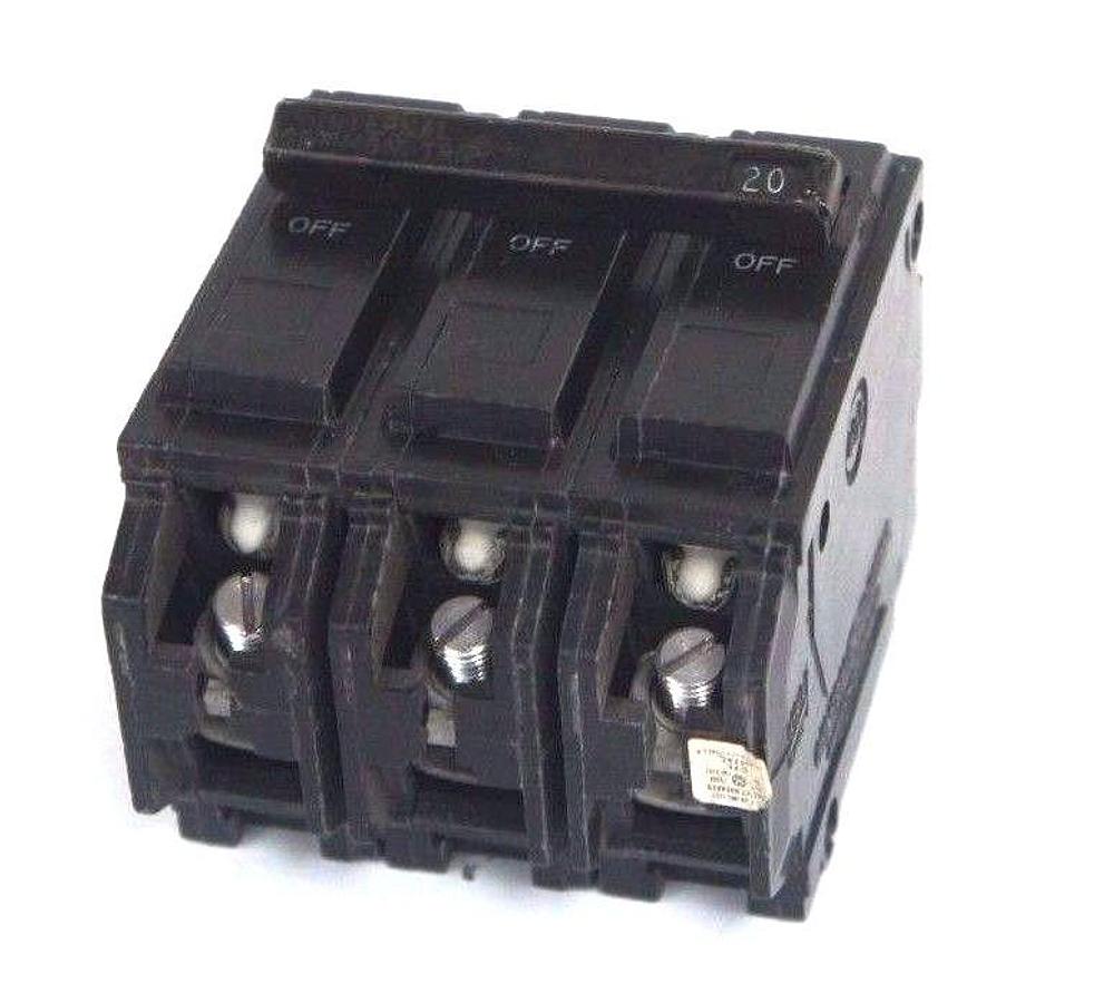 Used GENERAL ELECTRIC HACR TYPE CIRCUIT BREAKER 20 AMP ISSUE NO. LM-6469