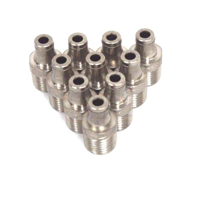 Used LOT OF 10 NEW LEGRIS 3ZNV1 ADAPTER FITTINGS 3/8" NPT X 1/8" TUBE IN