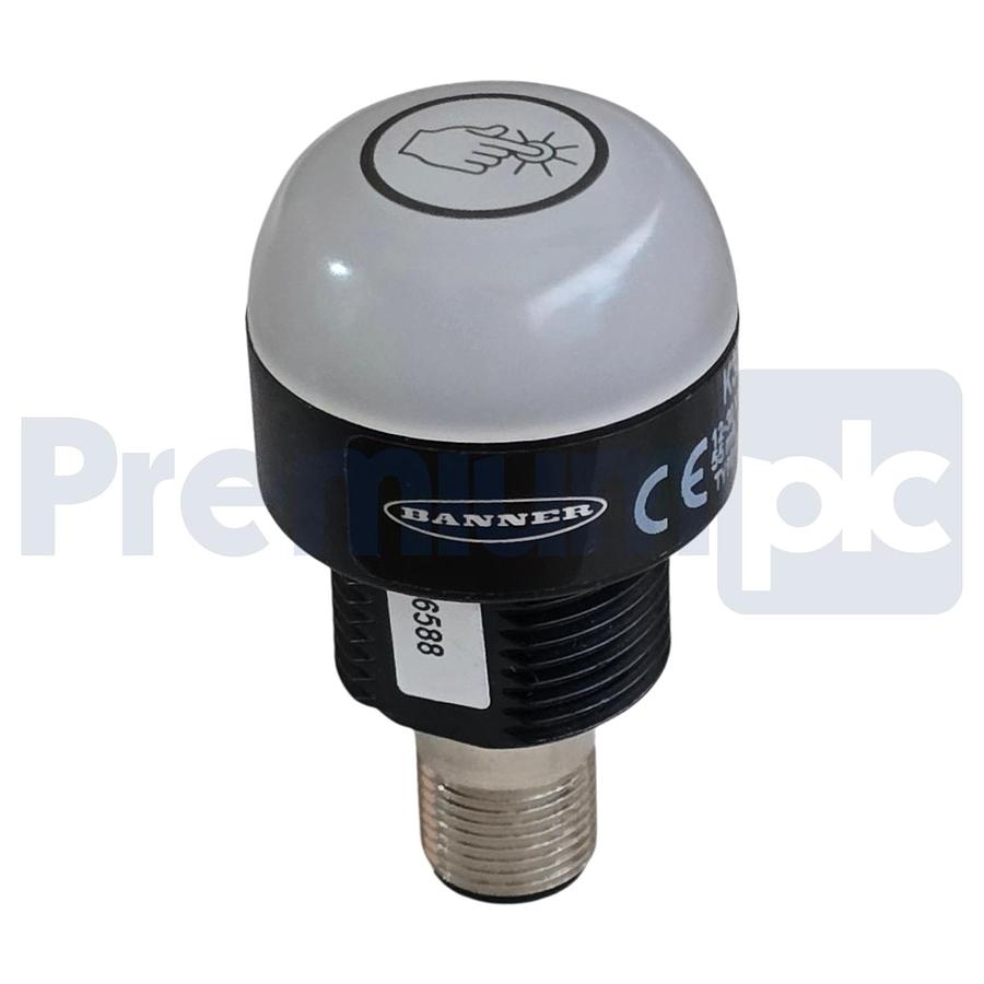 Used Banner K30APT2GRF2Q 96588 K30 Series EZ-LIGHT 30mm Touch Sensor M12 QD NSMP