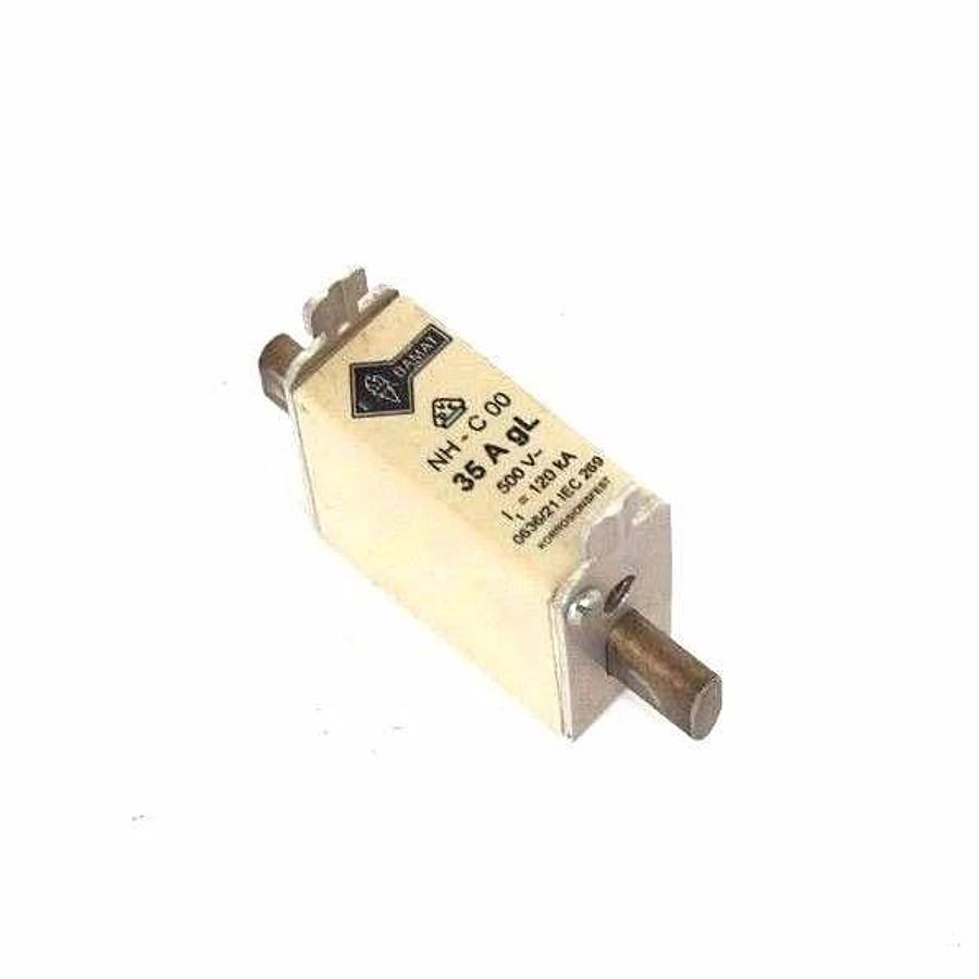BOX OF 4 NEW BAMAT NH-C00-35A FUSES 500V, 35A, NHC0035A