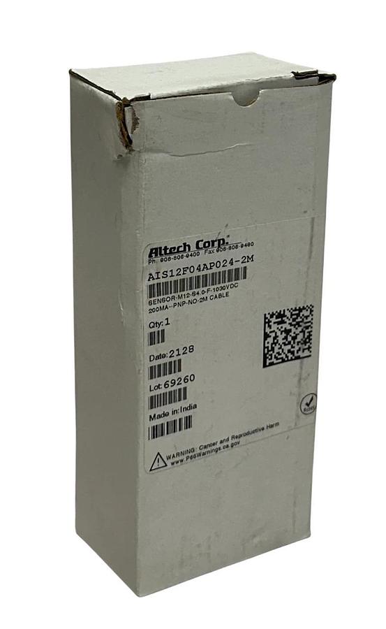 ALTECH CORP AIS12F04AP024-2M / AIS12F04AP0242M PROXIMITY SENSOR M12 30V 2M NSMP