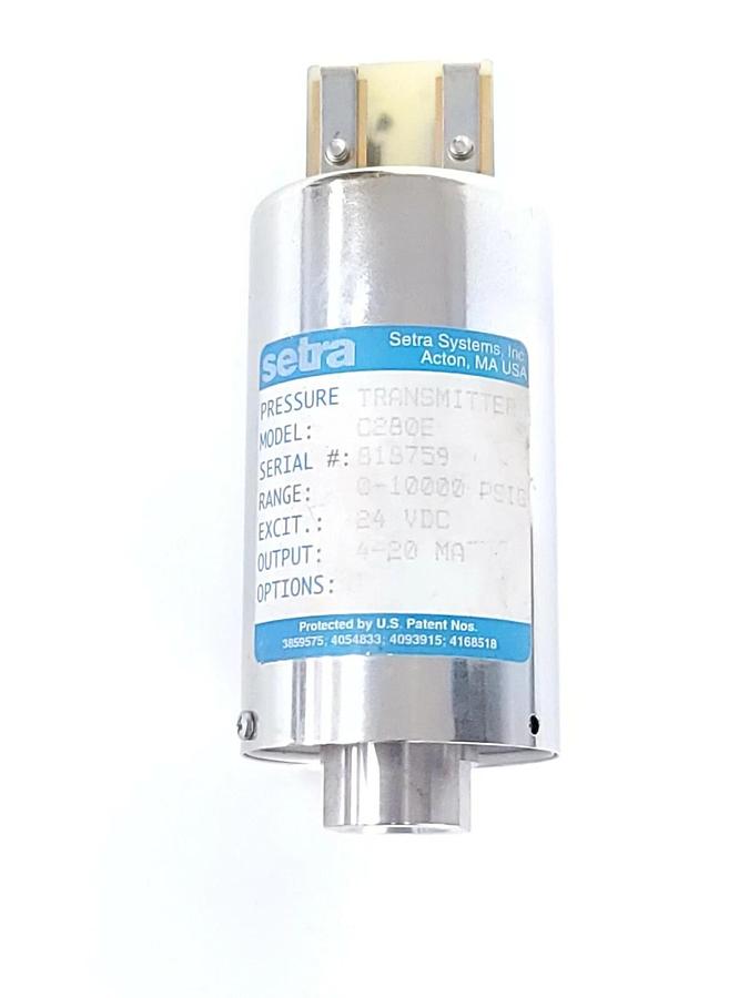 Used SETRA C280E PRESSURE TRANSMITTER 0-10000 PSIG 24VDC 4-20MA