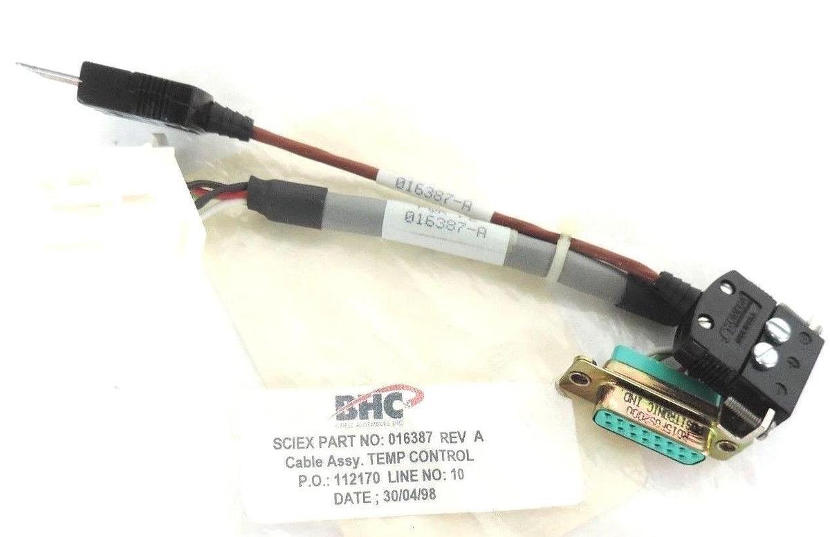 NEW SCIEX 016387 TEMPERATURE CONTROL CABLE ASSEMBLY REV. A
