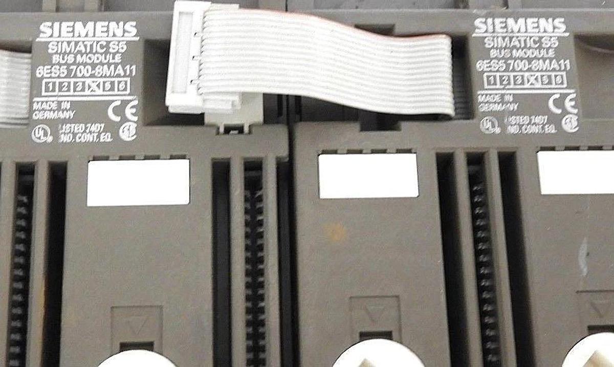 Used LOT OF 3 SIEMENS 6ES5-700-8MA11 BUS MODULES 6ES57008MA11