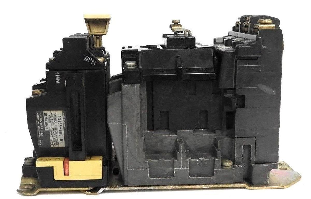 Used ALLEN BRADLEY 509-AOD FULL VOLTAGE NON-REVERSING STARTER SER. B W/ 42185-800-01