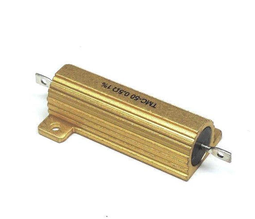 Used LOT OF 44 NEW DALE TMC50-.50-ND RESISTORS TMC50.50ND, TMC-50 0.5 OHMS 1%