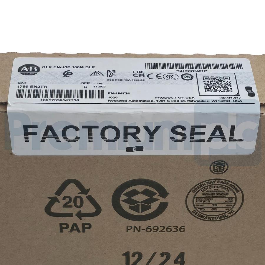 SEALED Allen-Bradley 1756-EN2TR /C FW 11.002 ControlLogix 2Pt ENet/IP DLR NSFS