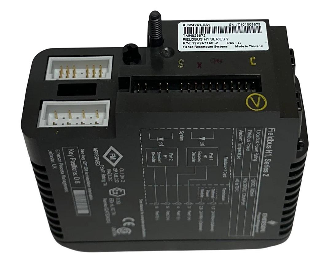 EMERSON DeltaV KJ3242X1-BA1 / 12P2471X062 Fieldbus H1 SERIES 2 CARD 9-32VDC NSNP
