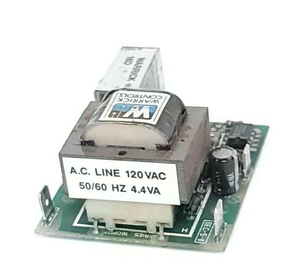 Used WARRICK CONTROLS 16D LOAD CONTACT 120VAC 50/60HZ 4.4VA