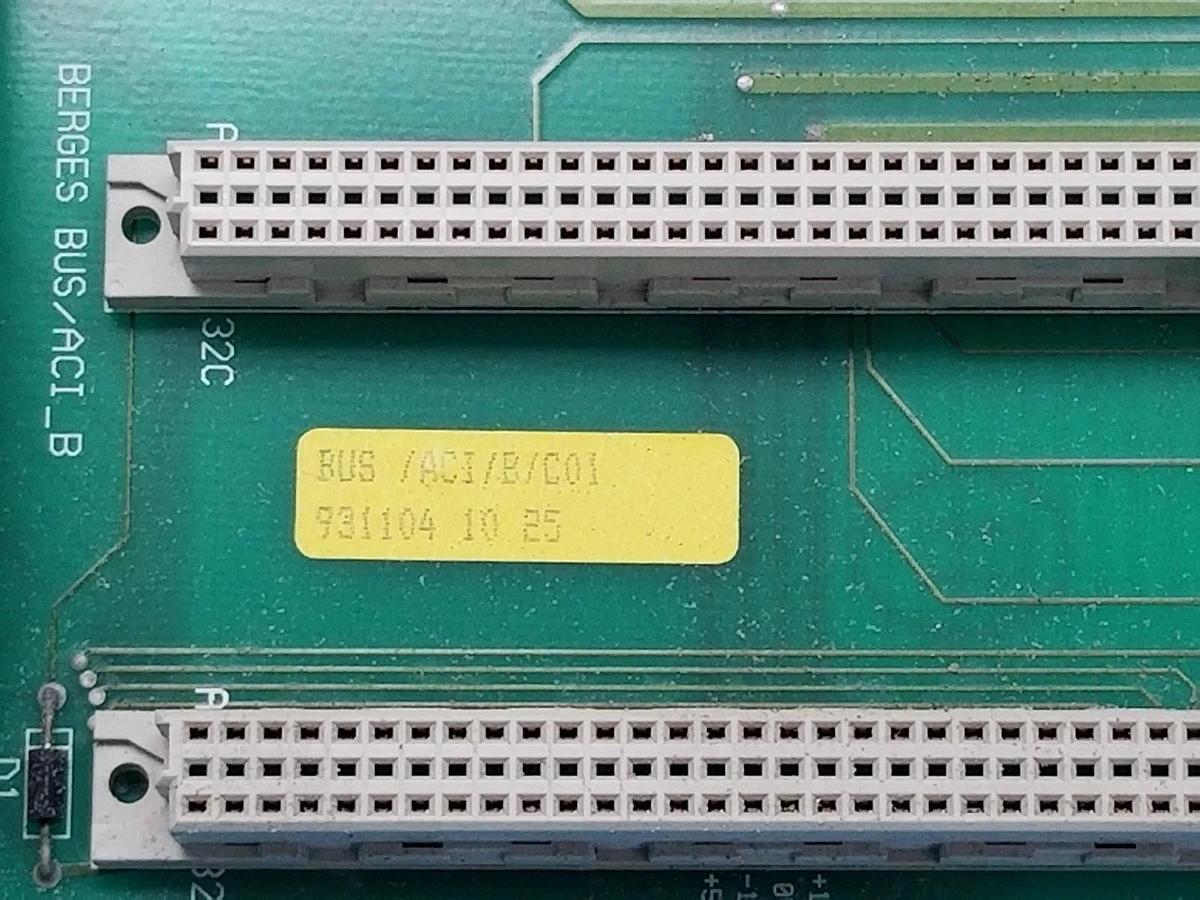Used BERGES BUS/ACI/B/C01 PC BOARD BUS/ACI_B, 931104 10 25