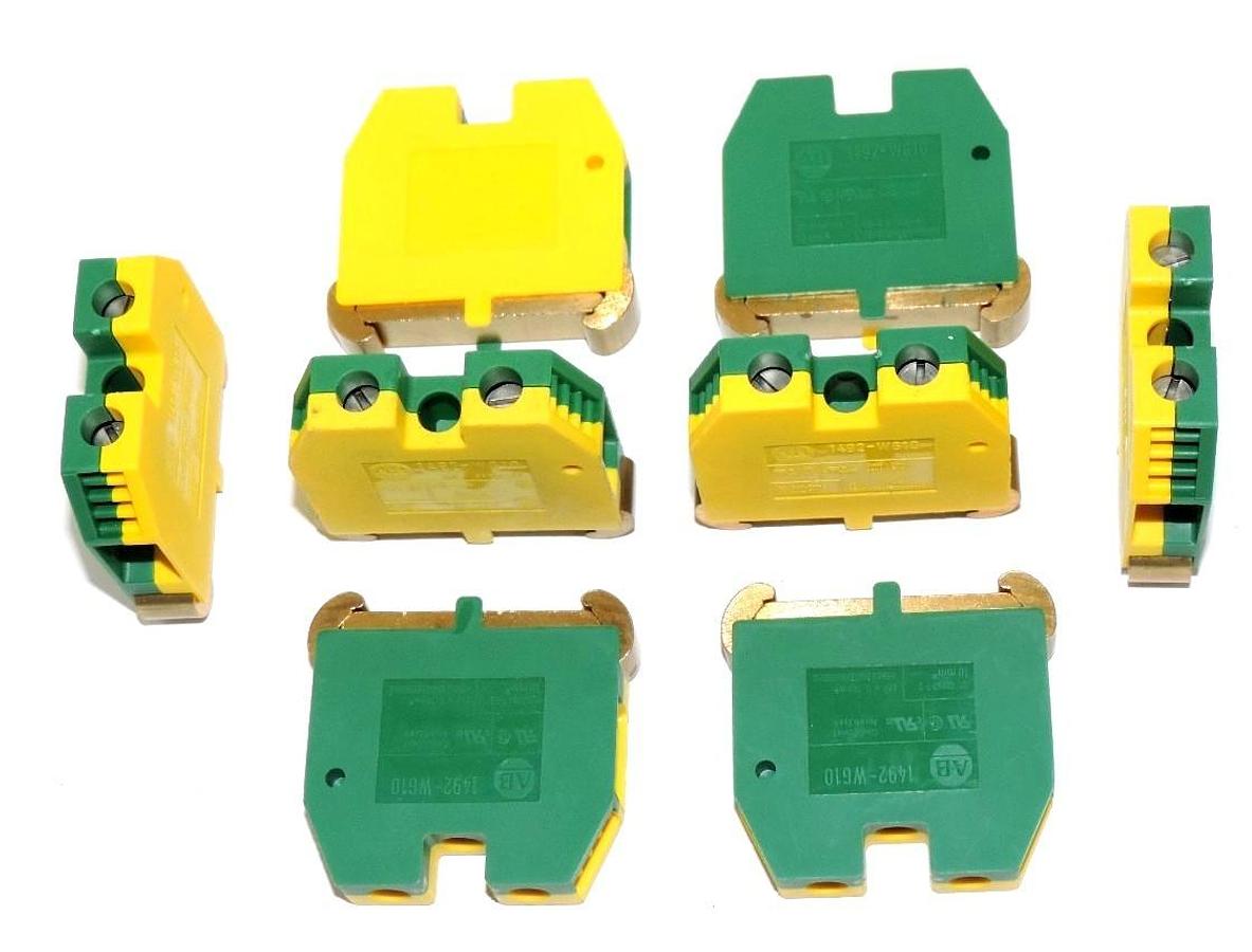 Used LOT OF 8 NEW ALLEN BRADLEY 1492-WG10 TERMINAL BLOCKS 1492WG10