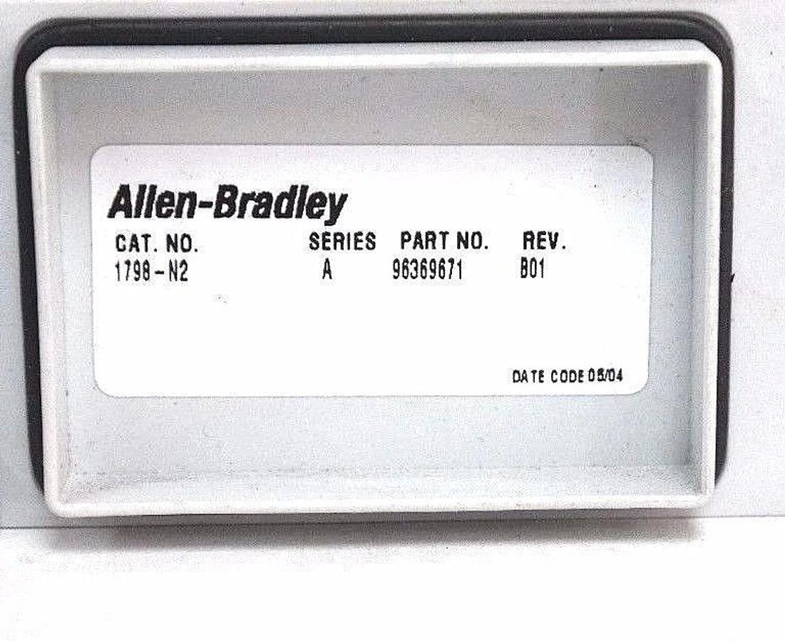 Used LOT OF 2 NEW ALLEN BRADLEY 1798-N2 FILLER MODULES SER A 1798N2