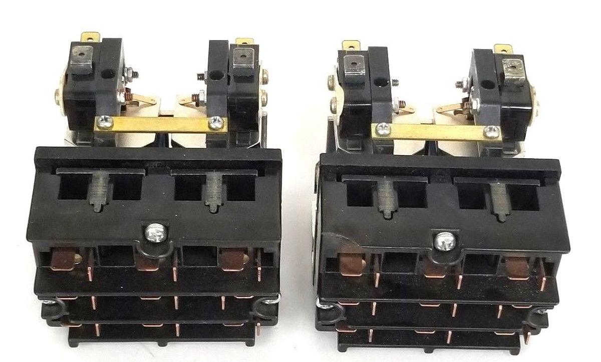 Used LOT OF 2 DUNCO A275KXX90 REVERSING CONTACTORS, 48VDC COILS