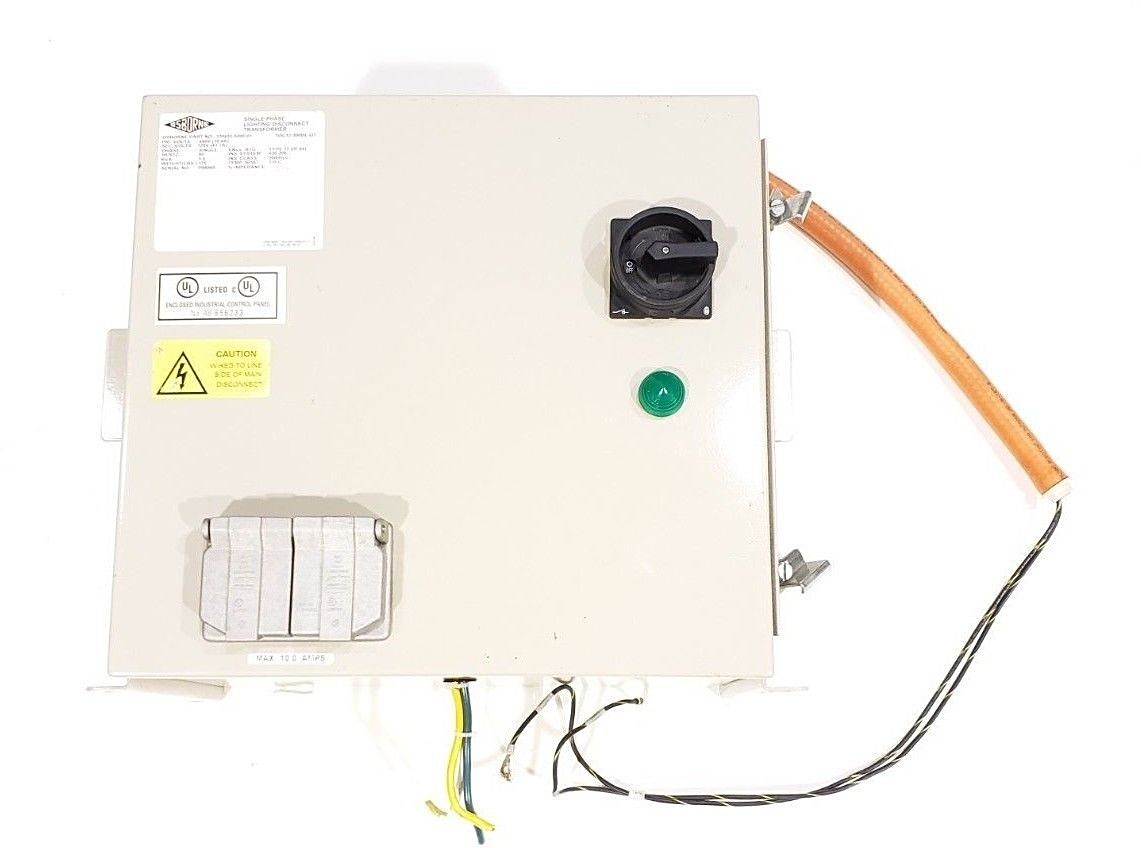 Used OSBORNE 120435-5000-01 LIGHTING DISCONNECT TRANSFORMER TDG12-300BE-OT 120-480V