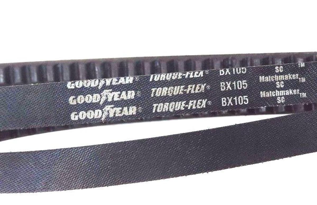 LOT OF 5 NEW GOODYEAR BX105 BELT-V TORQUE FLEX COGGED .66" WD X 108" BELTS