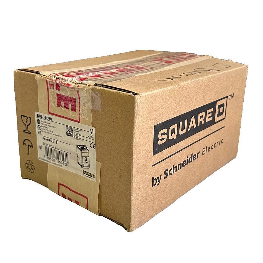 Used NEW SQUARE D BDL36060 PowerPact B CIRCUIT BREAKER 3P 60A 18kA @ 480V BD60