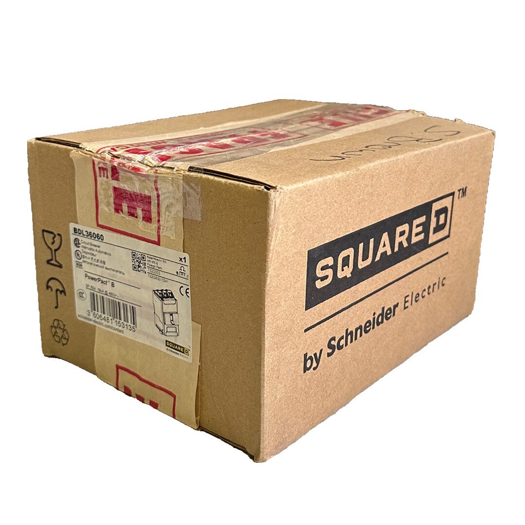 Used NEW SQUARE D BDL36060 PowerPact B CIRCUIT BREAKER 3P 60A 18kA @ 480V BD60