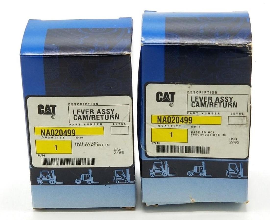 Used LOT OF 2 NIB CAT NA020499 CAM/RETURN LEVER ASSEMBLIES