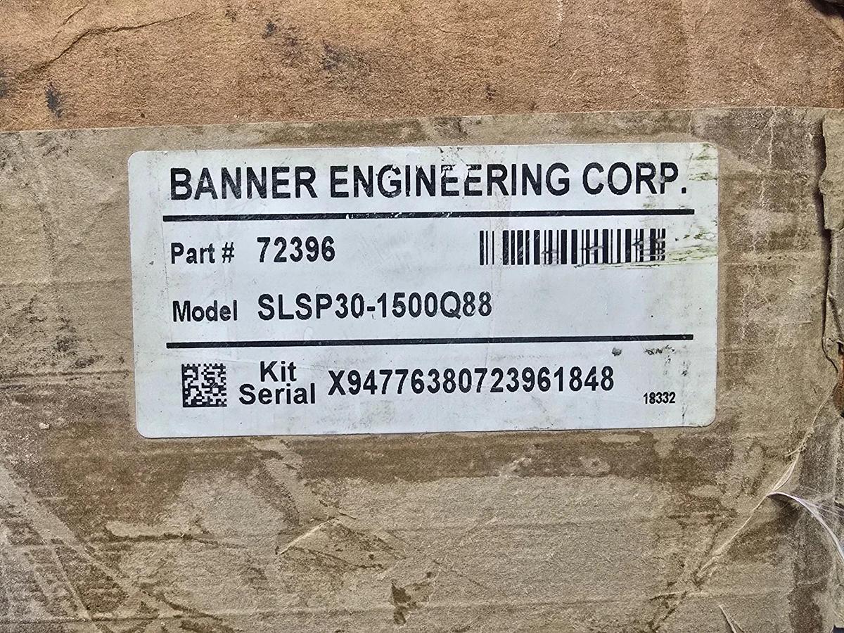 Banner Engineering SLSP30-1500Q88 EZ-SCREEN Safety Light Curtain Set 72396 NSMP