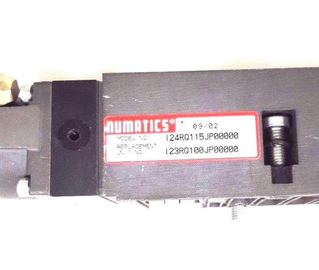 Used NUMATICS I24RQ115JP00000 REGULATOR VALVE I23RQ100JP00000 W/ 214-103 GAUGES