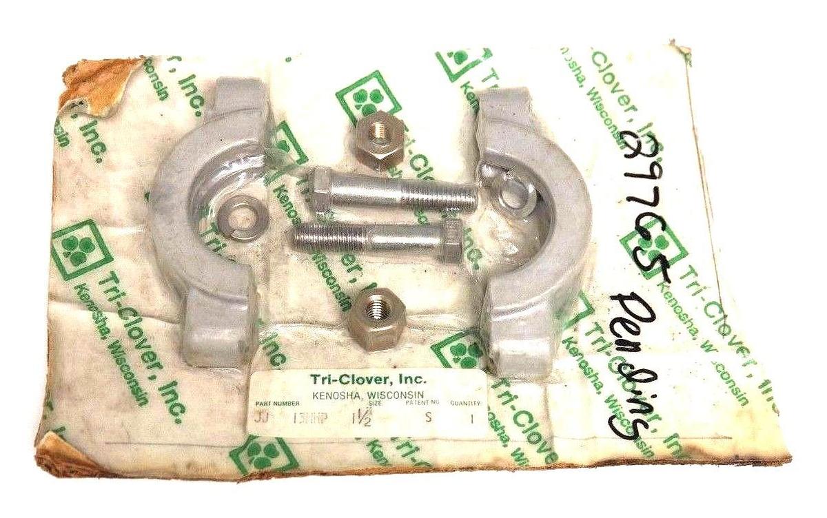 Used NEW TRI-CLOVER INC. JJ 13MHP CLAMP SET 1-1/2'' SIZE, 13MHP