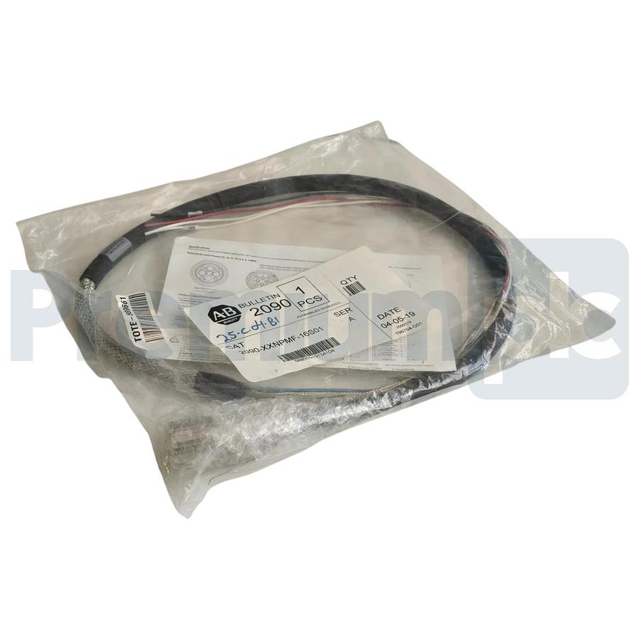 Used Allen-Bradley 2090-XXNPMF-16S01 /A Kinetix Power Cable 16AWG 1m M23 Connector