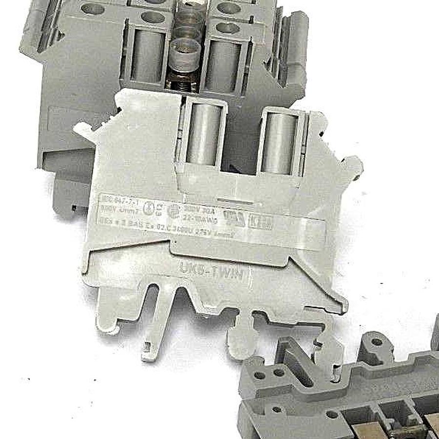 Used LOT OF 6 NEW PHOENIX CONTACT UK5-TWIN TERMINAL BLOCKS UK5TWIN