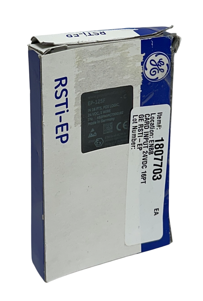 Used GE EP-125F-C / EP-125F DIGITAL INPUT MODULE 16-PT POS LOGIC 24VDC RSTi-EP NSMP