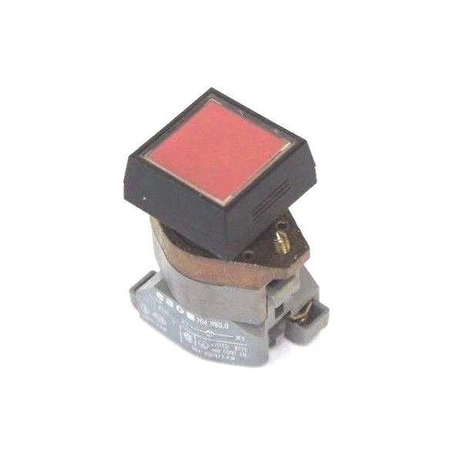 Used EAO 704.950.0 LAMP SOCKET 250VAC W/ RED BUTTON