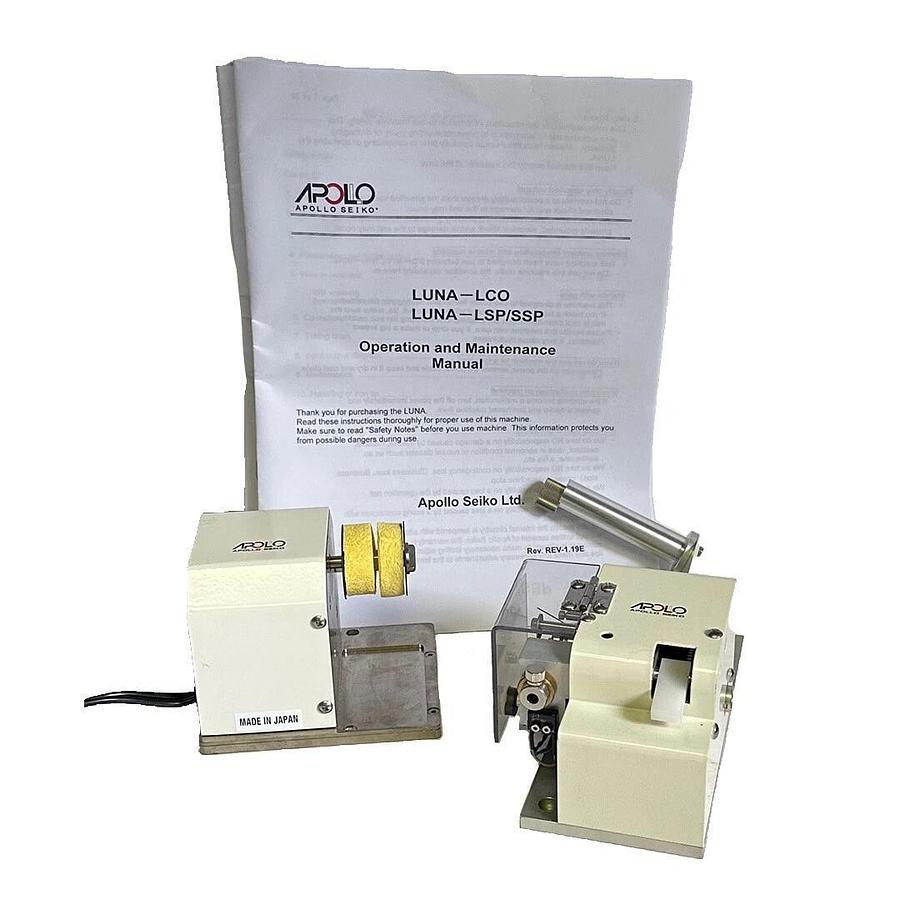 Used APOLLO SEIKO LUNA-LCO / LUNA-LSP/SSP SOLDER FEEDER COMPONENTS AND CABLES