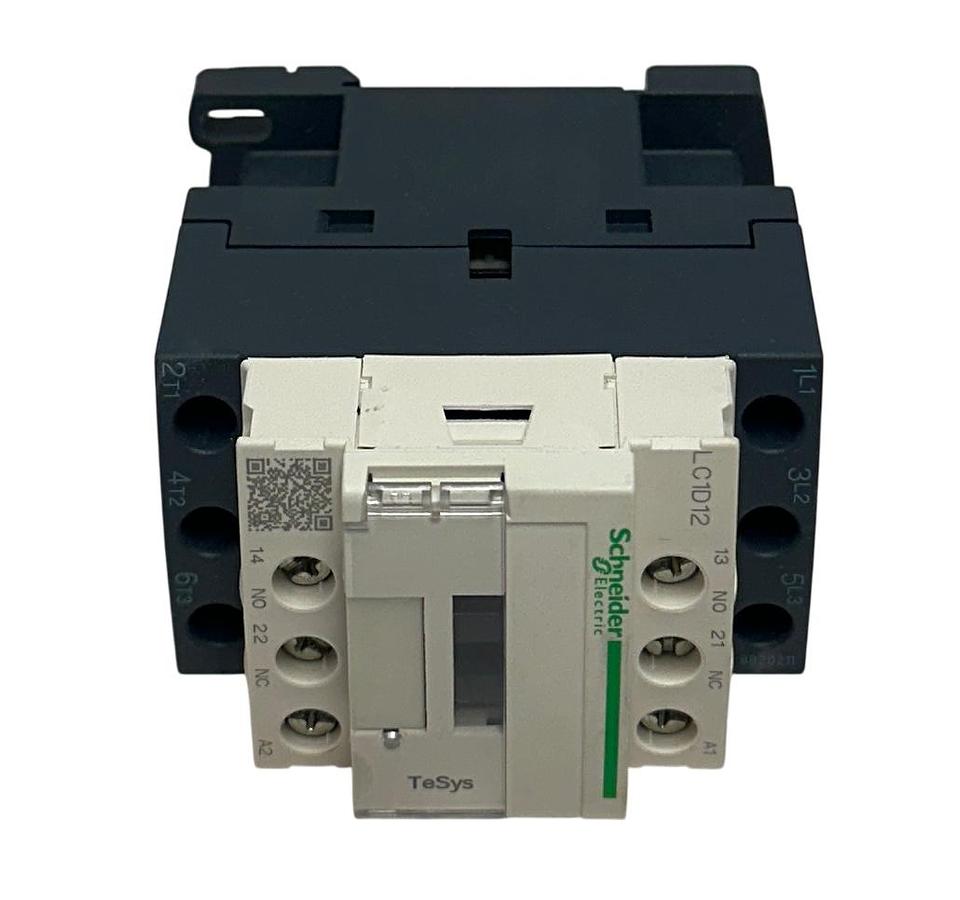 Used SCHNEIDER ELECTRIC LC1D12U7 TeSys IEC CONTACTOR 12A 7.5HP @ 480VAC 3PH NSMP