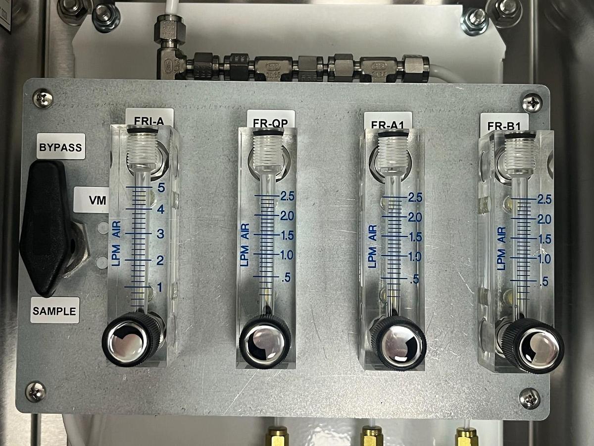 Used Envea DAAMS 3-Tube Gas Sampling System | SMC Regulator & Dwyer Gauge | NSNP