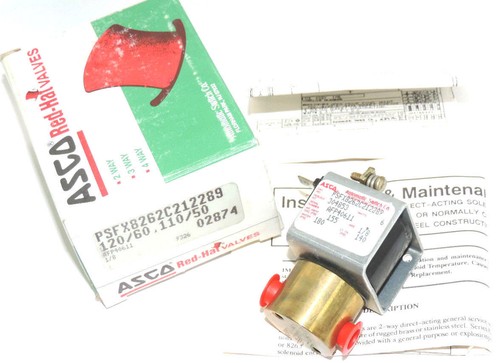 NIB ASCO PSFX8262C212289 SOLENOID VALVE PIPE: 1/8'' WATTS: 6 REBUILD KIT 304853