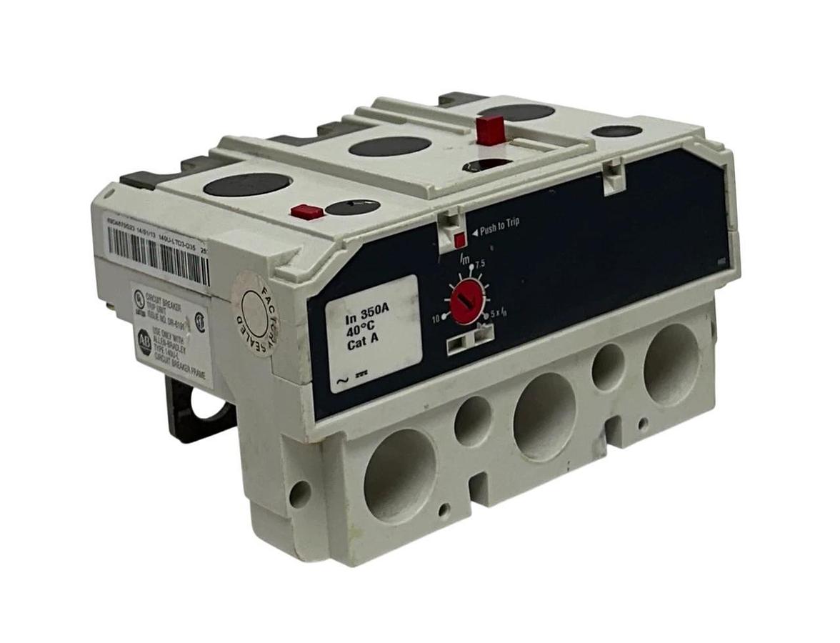Used ALLEN BRADLEY 140U-LTD3-D35 / 69D4670G23 CIRCUIT BREAKER TRIP UNIT 350A USNP