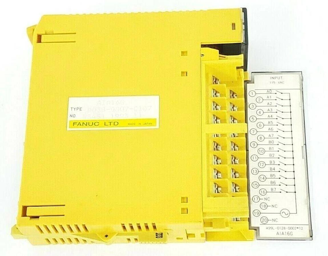 Used FANUC A03B-0807-C107 AIA16G INPUT MODULE AIA16G NO. N3441 1993 11