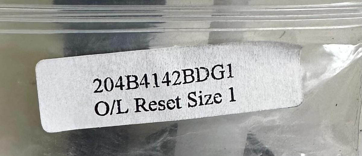 Used NEW GENERAL ELECTRIC 204B4142BDG1 OVERLOAD RESET SIZE 1 8000 MCC ACCESSORY