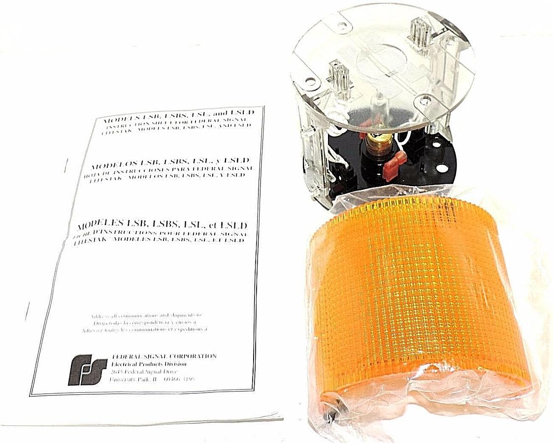Used NIB SIGNAL DIVISION LSL-120A SERIES A3 LIGHTSTACK MODULE 120VAC COLOR AMBER