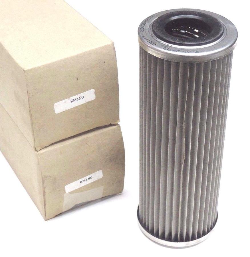 Used LOT OF 2 NIB SCHOEDER KM150 STAINLESS STEEL WIRE MESH FILTER CARTRIDGES