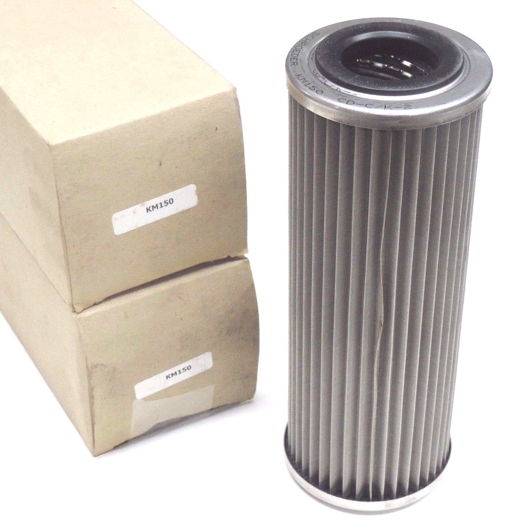 Used LOT OF 2 NIB SCHOEDER KM150 STAINLESS STEEL WIRE MESH FILTER CARTRIDGES