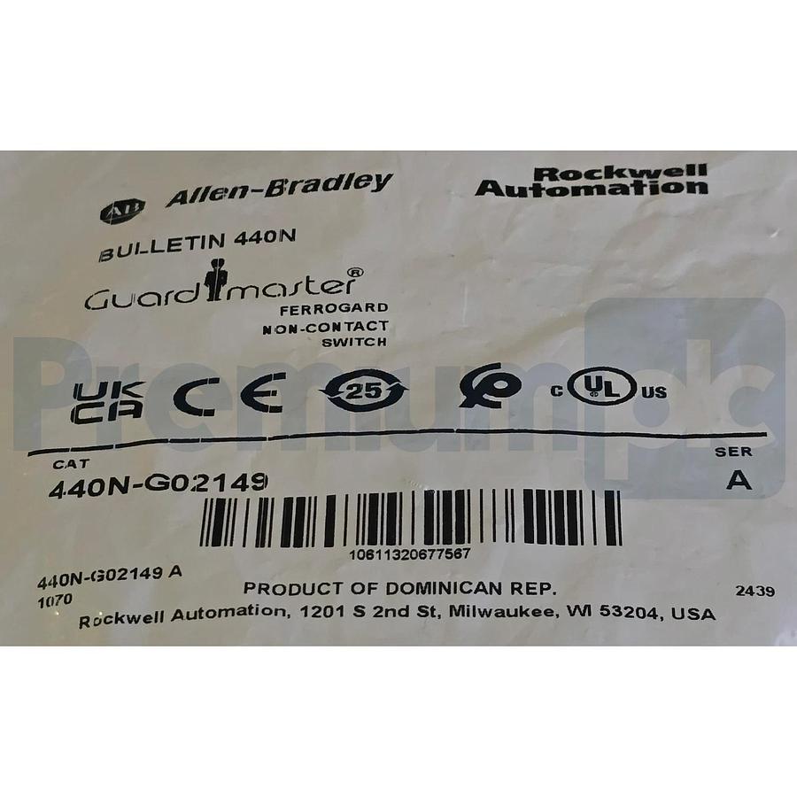 Used ALLEN BRADLEY 440N-G02149 /A Guardmaster FERROGARD GD2-FRS21DC N-C SWITCH NSFS