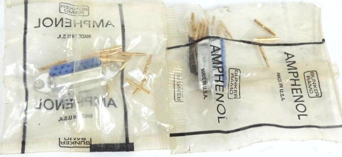 Used LOT OF 2 NEW AMPHENOL 17-10150 CONNECTORS 1710150