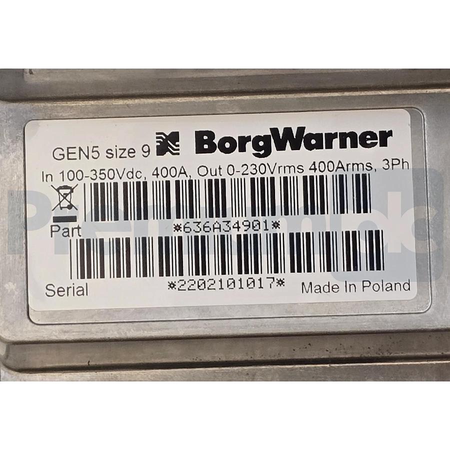 Used BorgWarner 636A34901 F/W V1.3 Sevcon Gen5 Size 9 Motor Controller | 350VDC 400A